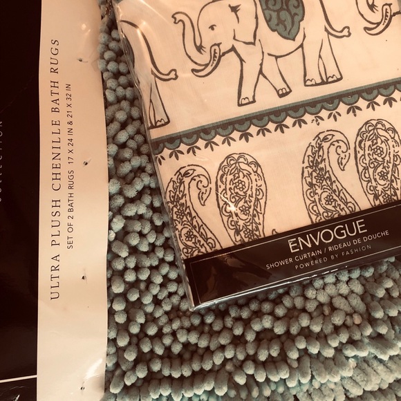 Bohemian turquoise bathroom bundle set (8 items) - Picture 2 of 4